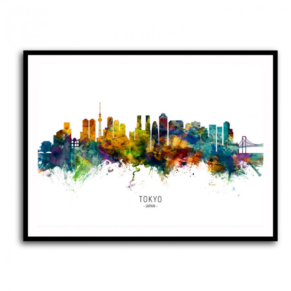 Tokyo Japan Skyline Wall Art